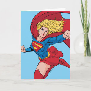 Carte Adorable Stance Supergirl