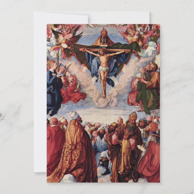 Carte Adoration de la Trinité par Albrecht Durer, 1511 (Devant)