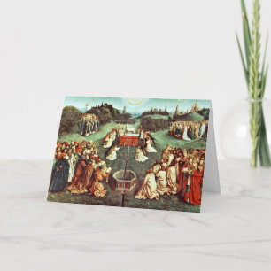 Carte Adoration De L'Agneau Mystique Par Eyck Hubert