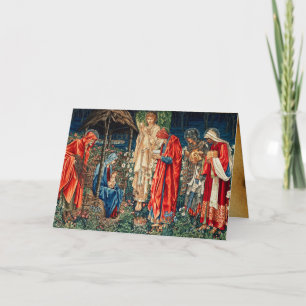 Carte ADORATION DE MAGI, Burne-Jones Vieux Bénédiction i
