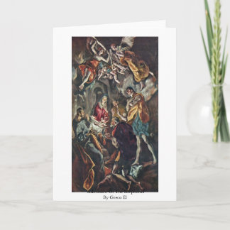 Carte Adoration des bergers par EL de Greco