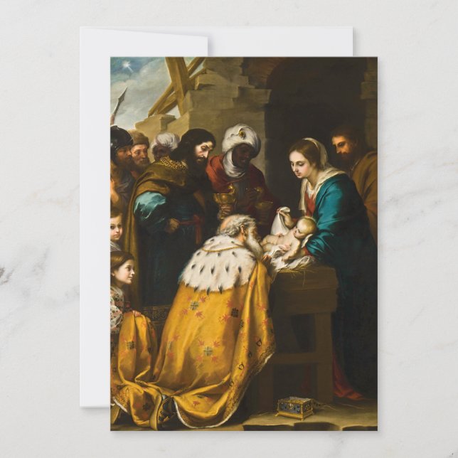 Carte Adoration des Mages - Murillo (Devant)