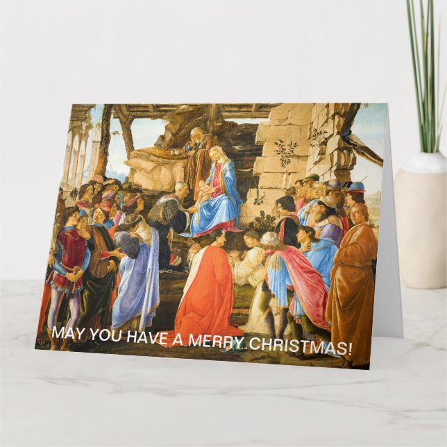 Carte Adoration du Magi Sandro Botticelli 1475-1476 (Devant)