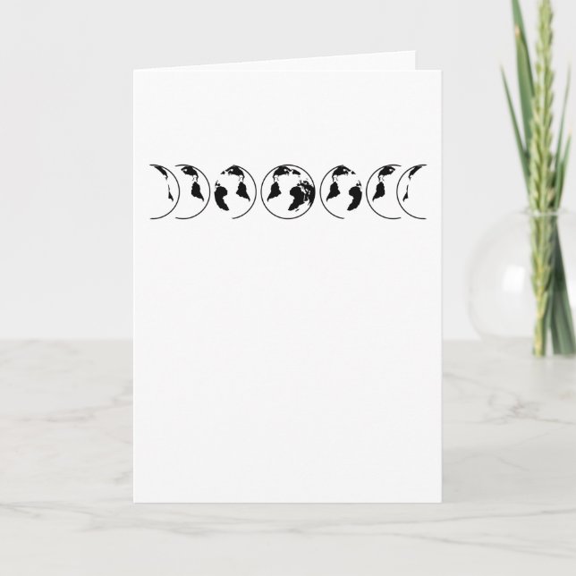 Carte Adulte de l'espace Astronomie Hobby Lune lunaire (Devant)