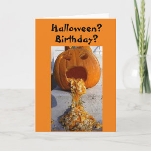 CARTE *ADULTE* HALLOWEEN ANNIVERSAIRE VOUS SOUHAITE !