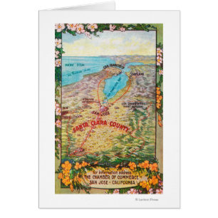 Carte aérienne du comté de Père Noël Clara