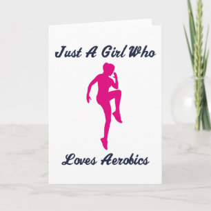 Carte Aerobics Girl Dire Gymnastique Cadeau