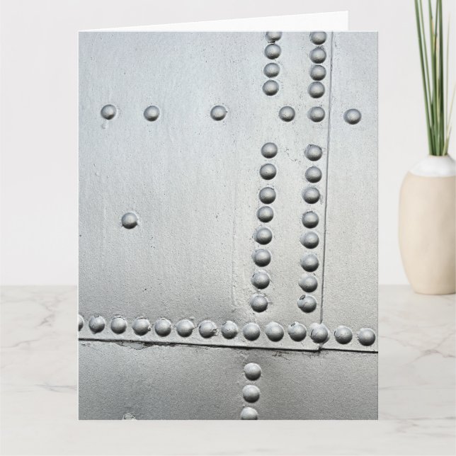 Carte Aéronefs en aluminium - Peau Abstraite (Devant)