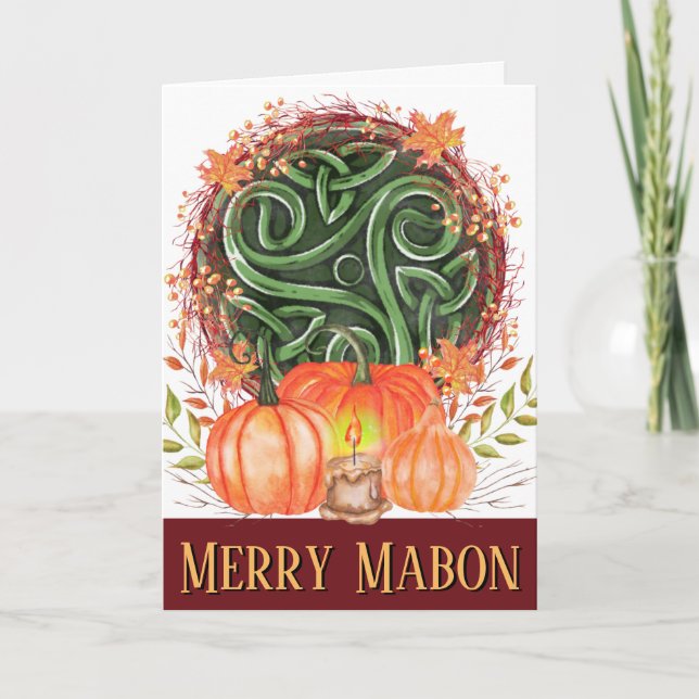 Carte Affaire Pumkins Merry Mabon (Devant)