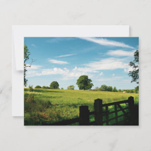 Carte Affiche de beau paysage rural