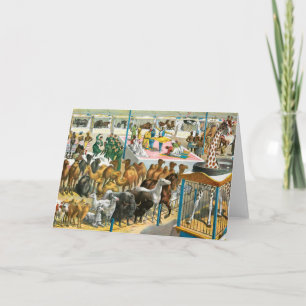 Carte Affiche De Cirque Des Personnes De Différentes Nat