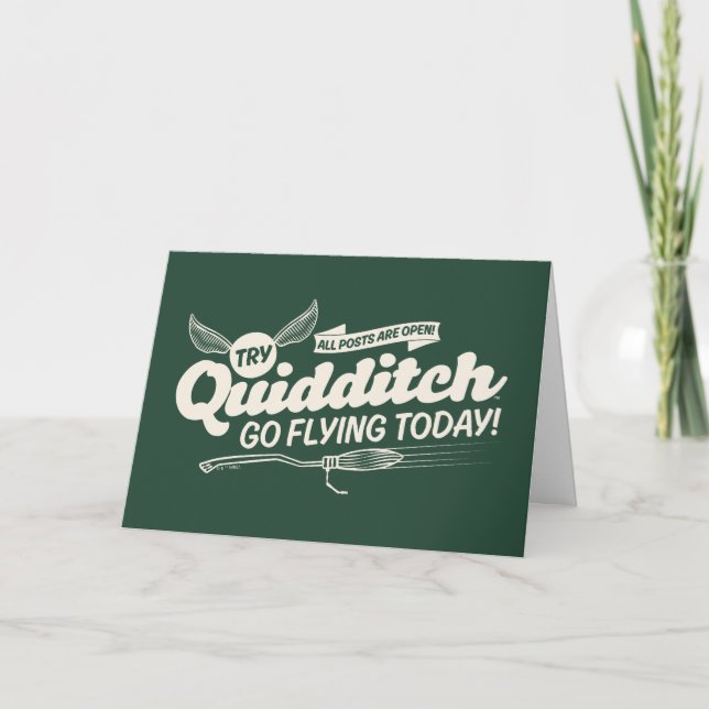 Carte Affiche de recrutement de QUIDDITCH™ (Devant)