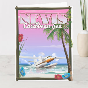 Carte Affiche de vacances à Niévès.