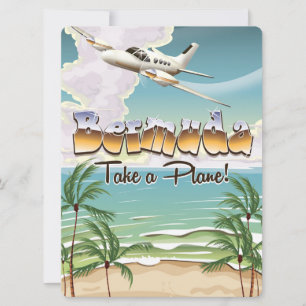 Carte Affiche de vacances classique aux Bermudes.