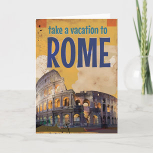 Carte Affiche de Vintage voyage de Rome