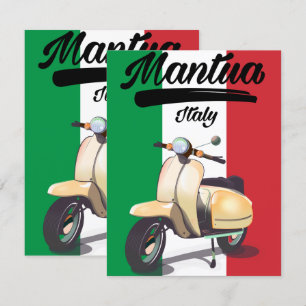 Carte Affiche de voyage à Mantoue Italie
