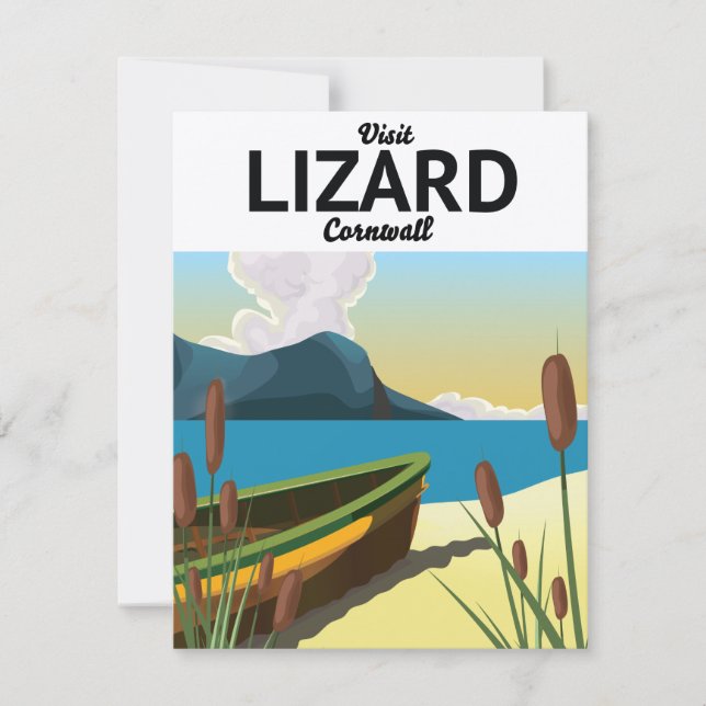 Carte Affiche de voyage en bord de mer de Lizard (Devant)