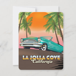 Carte Affiche de voyage La Jolla Cove Californie