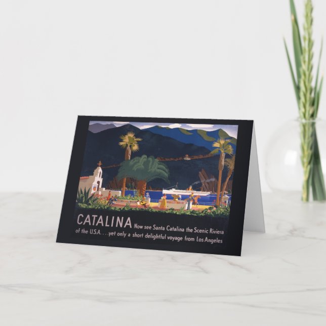Carte Affiche de voyage - Père Noël Catalina Island, Cal (Devant)