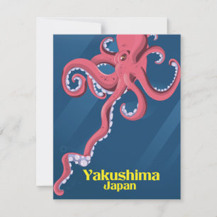 Carte Affiche de voyage Yakushima Japon