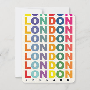 Carte Affiche Retro London Angleterre