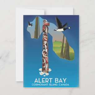 Carte Affiche touristique de Alert Bay, Canada
