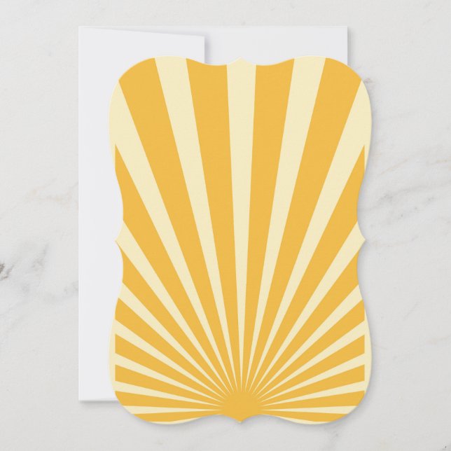 Carte affiches vintages de sunburst bleu (Devant)