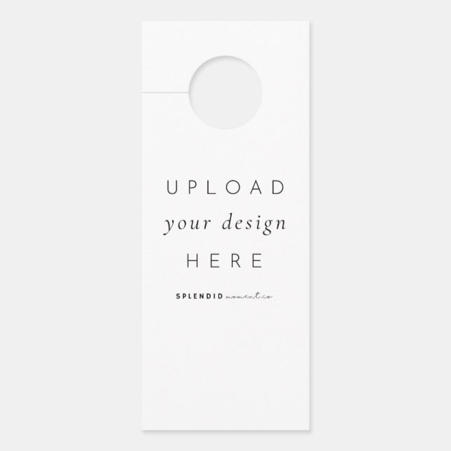 Carte Affichette de porte pour l'hôtel (Devant)