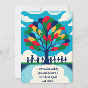 Carte affirmation positive pour les enfants