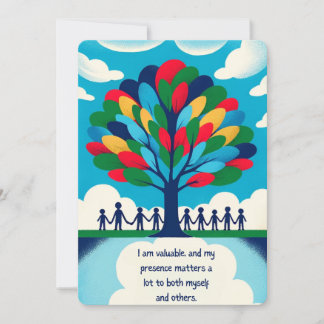 Carte affirmation positive pour les enfants