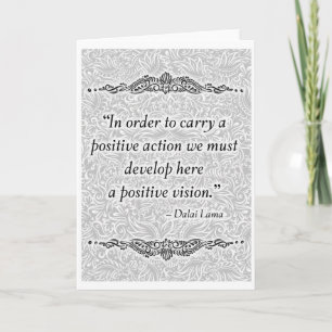 Carte Afin de porter un positif - Citation positive
