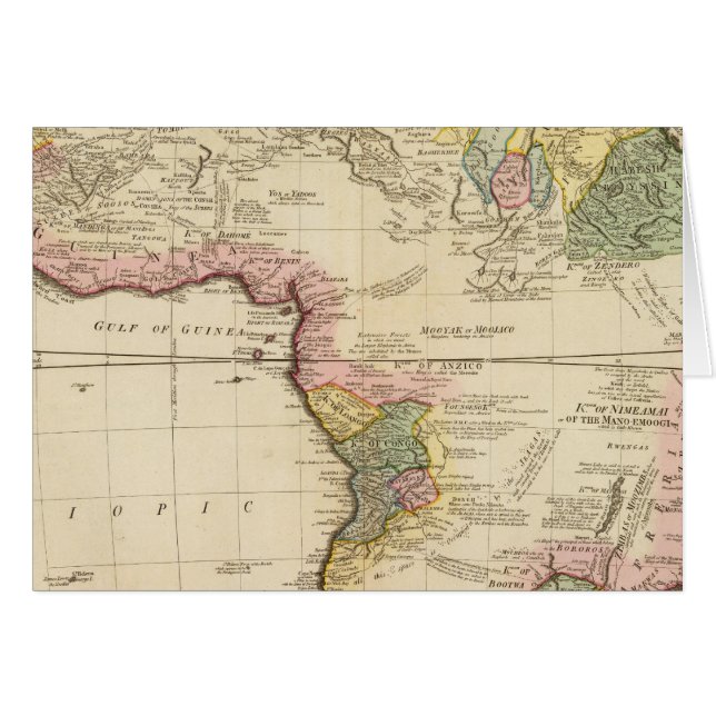 Carte africaine (Devant horizontal)