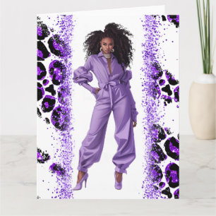 Carte African American Black Queen Melanin Sista Shopp