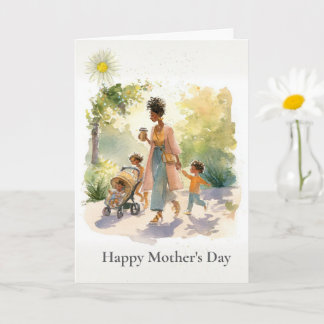 Carte African American Mother's Day Card