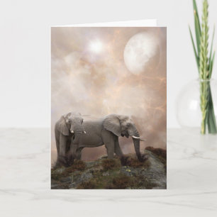 Carte African Elephants Greeting Card