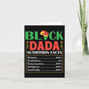Carte Afrique Noir Dada Nutrition Fact Melanin Conscient