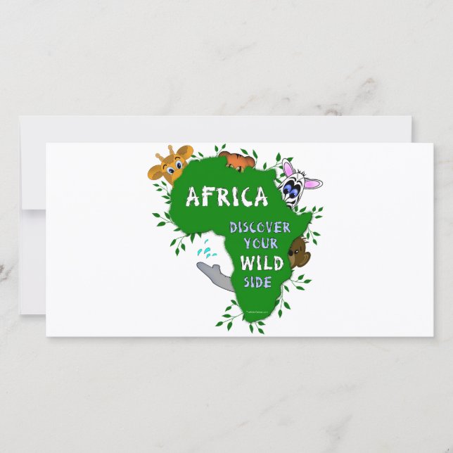 Carte Afrique sauvage (Devant)