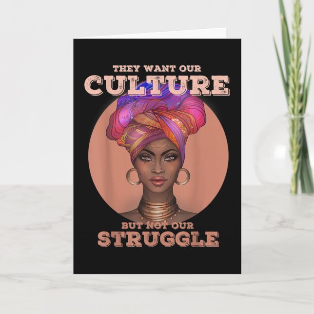 Carte Afro-Américains pour les femmes Culture Histoire N (Devant)