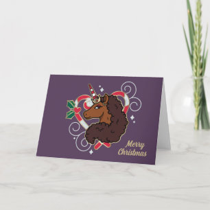 Carte Afro Unicorn Sucre de canne Heart Holiday