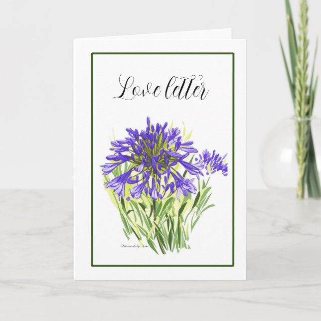 Carte Agapanthus (Devant)