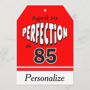 Carte Âge à la perfection à 85 ans   85e anniversaire