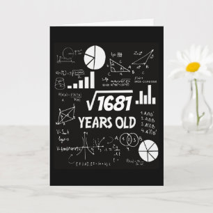 Carte Age personnalisé drôle Équation Math Genius Annive