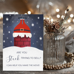 Carte agent immobilier drôle Joyeux Noël