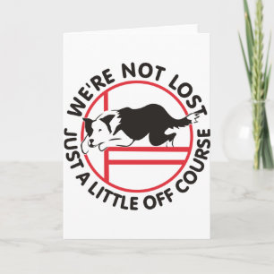 Carte Agilité de border collie outre de cours