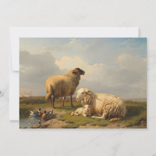 Carte Agneau à mouton et canards   Eugène Joseph Verboec