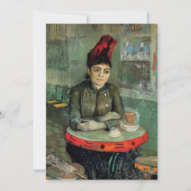 Carte Agostina Segatori, Café du Tambourin par Van Gogh (Devant)