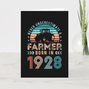 Carte Agriculteur né 1928 100e anniversaire de l'agricul