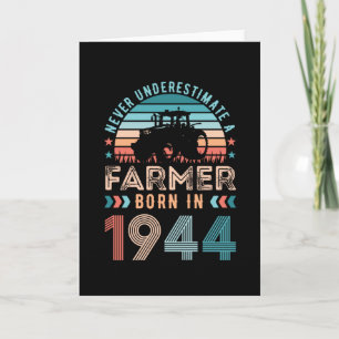 Carte Agriculteur né 1944 80e anniversaire de l'agricult