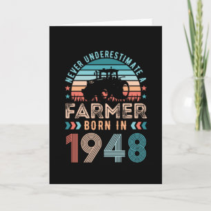 Carte Agriculteur né 1948 80e anniversaire de l'agricult