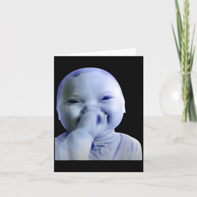 Carte Ai Baby You Swear Meme Funny Laughing Baby Meme Br (Devant)